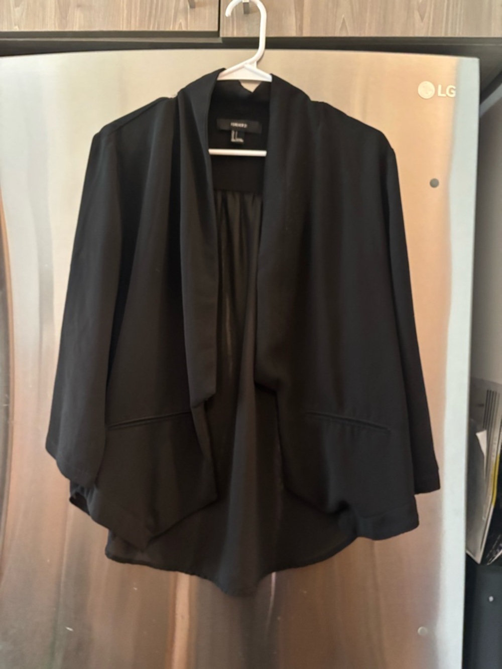 Forever 21 Black Open-Front Blazer